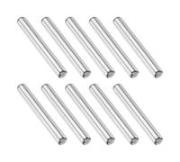 PATIKIL 10 Pcs Carbon Steel Dowel Pins, 3/32" x 3/4 " Round Metal Rods Linear Rail Rod Shaft Solid Bar Stock for Pegs Support Shelves DIY Craft Shaft Model Car Gear