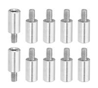 PATIKIL 10 Pcs M2.5x9+4mm Stainless Steel Standoff Extension Posts Screws,Metric Male Female Thread Adapters Spacer for PCB,Quadcopter Drone,Computer & Circuit Board Assortment Kit
