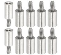 PATIKIL 10 Pcs M2x9+4mm Stainless Steel Standoff Extension Posts Screws,Metric Male Female Thread Adapters Spacer for PCB,Quadcopter Drone,Computer & Circuit Board Assortment Kit