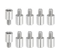 PATIKIL 10 Pcs M3x8+4mm Stainless Steel Standoff Extension Posts Screws,Metric Male Female Thread Adapters Spacer for PCB,Quadcopter Drone,Computer & Circuit Board Assortment Kit