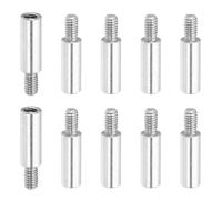 PATIKIL 10 Pcs M4x18+6mm Stainless Steel Standoff Extension Posts Screws,Metric Male Female Thread Adapters Spacer for PCB,Quadcopter Drone,Computer & Circuit Board Assortment Kit