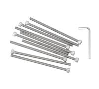 PATIKIL 10 Pcs M5 x 100mm Hex Socket Head Cap Screws Bolts, 304 Stainless Steel Socket Drive Machine Screws with Hex Wrench, Full Threads