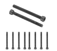PATIKIL 10 Pcs M5 x 55 mm Hex Socket Head Cap Screws Bolts, 12.9 Grade Carbon Steel Socket Drive Screws, Black Oxide, Full Threads