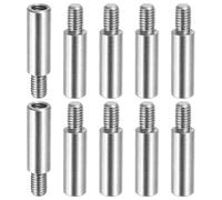 PATIKIL 10 Pcs M5x20+8mm Stainless Steel Standoff Extension Posts Screws,Metric Male Female Thread Adapters Spacer for PCB,Quadcopter Drone,Computer & Circuit Board Assortment Kit
