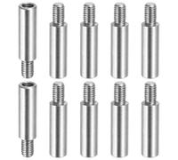 PATIKIL 10 Pcs M5x25+8mm Stainless Steel Standoff Extension Posts Screws,Metric Male Female Thread Adapters Spacer for PCB,Quadcopter Drone,Computer & Circuit Board Assortment Kit