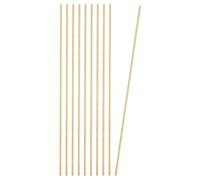 PATIKIL 10 Pcs Round Brass Rods, 2mm Dia. 18cm / 7.09 Inch Length H59 Brass Bar Solid Metal Rods for DIY Crafting Jewelry Plating Repairing Science Class, Brassy