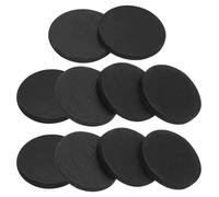 PATIKIL 10 PCS Rubber Solid Discs Washers, 8mm OD x 1mm Thick Rubber Round Gasket Pad Bushings Spacer Washer for DIY Gasket Craft, Black