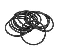 PATIKIL 10 Pcs Silicone O Rings, 52mm OD 45.8mm ID 3mm Width Sealing O Ring Gasket Washers for Bathroom Sink Compressor Valves Pipe Hose Repair, Black