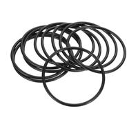 PATIKIL 10 Pcs Silicone O Rings, 65mm OD 58.8mm ID 3mm Width Sealing O Ring Gasket Washers for Bathroom Sink Compressor Valves Pipe Hose Repair, Black