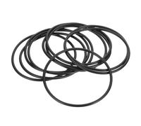 PATIKIL 10 Pcs Silicone O Rings, 80mm OD 78.8mm ID 3mm Width Sealing O Ring Gasket Washers for Bathroom Sink Compressor Valves Pipe Hose Repair, Black
