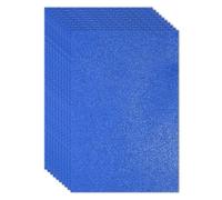 PATIKIL 10 Sheets 2mm Glitter Foam Sheet, 16" x 12" Dark Blue Sparkle EVA Paper