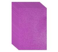 PATIKIL 10 Sheets 2mm Glitter Foam Sheet, 16" x 12" Purple Sparkle EVA Paper