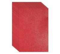 PATIKIL 10 Sheets 2mm Glitter Foam Sheet, 16" x 12" Red Sparkle EVA Paper