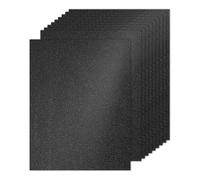 PATIKIL 10 Sheets Black Glitter Cardstock 8.5 x 11 in, Glitter Card Stock Paper Rectangle Premium Sparkly Paper Craft Cardstock Paper 250gsm for Scrapbook Card DIY Art Wedding Party