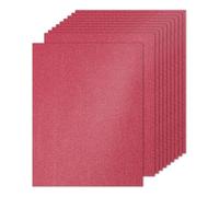 PATIKIL 10 Sheets Dark Red Glitter Cardstock 8.5 x 11 in, Glitter Card Stock Paper Rectangle Premium Sparkly Paper Craft Cardstock Paper 250gsm for Scrapbook Card DIY Art Wedding Party