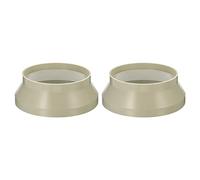 PATIKIL 10" to 8" Duct Reducer Connector, 2pcs Heating Cooling Ventilation Fire-Resistant Increaser Adapter Pipe Fitting for Vent System, Beige 250x200 mm ID
