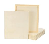 PATIKIL 10 x 12 Inch Wood Canvas Panels, 8pcs Unfinished Wooden Frame Square Art Board for Crafts Oil Paint Pouring Acrylics Painting DIY