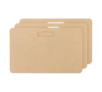 PATIKIL 10 x 16" Wedging Board for Pottery with Built-in Handle, 3 Pcs 12mm Thickness Clay Board Portable Plaster Modeling Board for Pottery Clay Ceramics