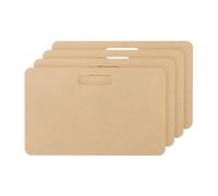 PATIKIL 10 x 16" Wedging Board for Pottery with Built-in Handle, 4 Pcs 10mm Thickness Clay Board Portable Plaster Modeling Board for Pottery Clay Ceramics