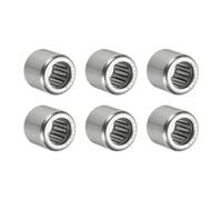 PATIKIL 10 x 16 x 15 mm Needle Roller Bearings, 6PCS Steel Full Complement Drawn Cup Open Ends Bearing for Gearbox Use, Silver