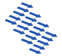 PATIKIL 10" x 5" Arrow Stickers, 20 Pcs Blue Arrow Floor Sticker Decals Self-Adhesive Removable Waterproof Directional Wall Marking Sign for Classroom Gym Gas Flow Direction