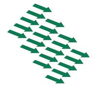 PATIKIL 10" x 5" Arrow Stickers, 20 Pcs Green Arrow Floor Sticker Decals Self-Adhesive Removable Waterproof Directional Wall Marking Sign for Classroom Gym Gas Flow Direction