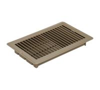 PATIKIL 10 x 6 Inch Floor Register, 1pcs Heavy Duty Air Vent Cover Steel Adjustable Decor Vents Easy Adjust Floor Grates for Sidewall Home Office, Brown