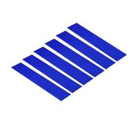 PATIKIL 10"x2" Blank Name Plates, 6 Pack Custom Engraved Name Plate Rectangle Laser Engraving Blanks for Personalized Nameplates Office Desk DIY Painting Supplies, Blue, White