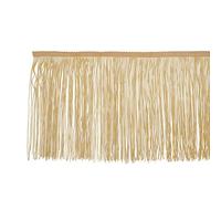 PATIKIL 10 Yards 8 Inch Fringe Trim Tassel Sewing Trim, Polyester Chainette for DIY Craft Clothing Accessories Latin Wedding Dress Lamp Shade Decoration, Coffee