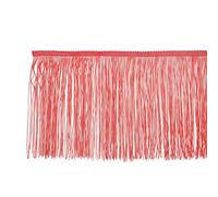 PATIKIL 10 Yards 8 Inch Fringe Trim Tassel Sewing Trim, Polyester Chainette for DIY Craft Clothing Accessories Latin Wedding Dress Lamp Shade Decoration, Red