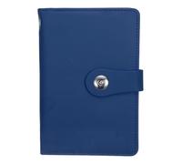 PATIKIL 100 Envelope Challenge Binder, A6 PU Leather Savings Challenges Book with Envelopes Money Saving Binder with Horizontal Insert for Office Budgeting Saving Expense, Dark Blue