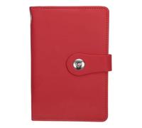PATIKIL 100 Envelope Challenge Binder, A6 PU Leather Savings Challenges Book with Envelopes Money Saving Binder with Horizontal Insert for Office Budgeting Saving Expense, Red
