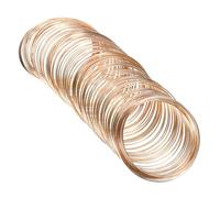 PATIKIL 100 Loops Memory Wire, 1Pcs 1mm 18 Gauge Jewelry Wire Craft Wire Memory Steel Wire for Jewelry Making Bracelets Beading DIY Crafts, Rose Golden