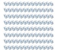 PATIKIL 100 Pack 9-11mm Double Ear Hose Clamp, Galvanized Steel O Clip Crimp Rings for Fuel Petrol Pipe Tube Fitting Connections, Silver Tone