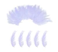 PATIKIL 100 Pack Fluffy Turkey Marabou Feathers,4-6 Inches Pure Purple Natural Turkey Feathers for Crafting Dream Catcher Fringe Trim Fly Tying Party Decorations