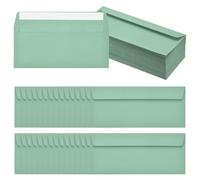 PATIKIL 100 Pack Grass Green #10 Business Envelopes, Colored Self Seal Letter Size Envelopes for Business Mailing Office Checks Invitation, 24.1 x 10.5 cm