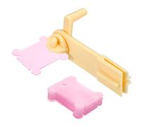 PATIKIL 100 Pack Plastic Floss Bobbin Sewing Thread Card Board, 1 Pack Winder for Cross Stitch Embroidery Storage Set, Pink