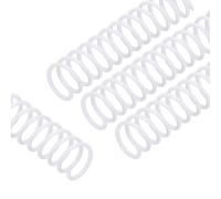 PATIKIL 100 Pack Plastic Spiral Binding Coils, 13mm(1/2") Binding Coils 80 Sheet Capacity Spiral Binder Rings 4:1 Pitch for Office Classroom, White