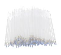 PATIKIL 100 Pcs Erasable Gel Pens Refills, 1mm Heat Erasable Pens Refills for Fabric Disappearing Ink Fabric Marking Pen for Sewing Quilting Writing, White Ink