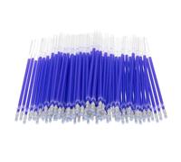 PATIKIL 100 Pcs Erasable Gel Pens Refills, 1mm Heat Erasable Pens Refills for Fabric Disappearing Ink Fabric Marking Pen for Sewing Quilting Writing, Blue Ink