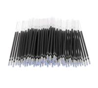 PATIKIL 100 Pcs Erasable Gel Pens Refills, 1mm Heat Erasable Pens Refills for Fabric Disappearing Ink Fabric Marking Pen for Sewing Quilting Writing, Black Ink