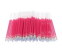 PATIKIL 100 Pcs Erasable Gel Pens Refills, 1mm Heat Erasable Pens Refills for Fabric Disappearing Ink Fabric Marking Pen for Sewing Quilting Writing, Rose Red Ink