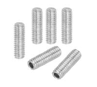 PATIKIL 100 Pcs Hex Socket Grub Screw, M4x8mm Flat Point Grub Bolt 304 Stainless Steel Head Socket Set Screws for Door Handles Light Fixture Repair