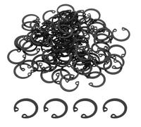 PATIKIL 100 Pcs Internal Retaining Rings, 16mm C-Clip Snap Ring 65 Manganese Steel Internal Retaining Circlip Snap for Automotive Grooved Shafts Stud