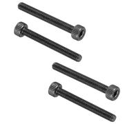 PATIKIL 100 Pcs M3 x 25 mm Hex Socket Head Cap Screws Bolts, 12.9 Grade Carbon Steel Socket Drive Screws, Black Oxide, Full Threads