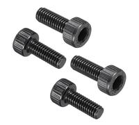 PATIKIL 100 Pcs M3 x 8 mm Hex Socket Head Cap Screws Bolts, 12.9 Grade Carbon Steel Socket Drive Screws, Black Oxide, Full Threads