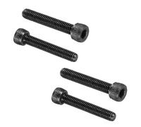 PATIKIL 100 Pcs M4 x 25 mm Hex Socket Head Cap Screws Bolts, 12.9 Grade Carbon Steel Socket Drive Screws, Black Oxide, Full Threads