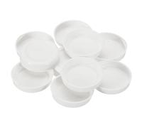 PATIKIL 100 Pcs Mailing Tube Plastic End Caps 2.1" ID PE Round Cardboard Shipping Tube Lids White Protective Poster End Caps for Paper Documents Artwork Storage