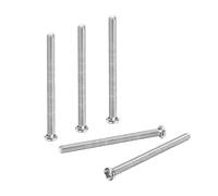 PATIKIL 100 Pcs Pan Head Machine Screws, M3 x 40mm (0.5mm Pitch) Phillips Drive Metric 304 Stainless Steel Full Thread Round Head Small Screws Bolts for Cabinet Drawer Furniture Repairs
