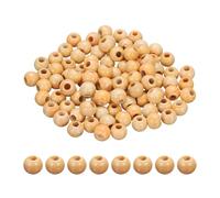 PATIKIL 100 Pcs Porcelain Beads, 8 mm Round Ceramic Handmade Spacer Loose Beads for Bracelet Necklace Earring Jewelry Making DIY Crafts, Orange